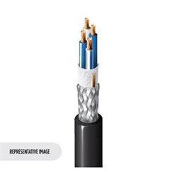 Belden Multi-Conductor - Four-Conductor Star Quad Low-Impedance Mic Cable 26AWG Black - 305m Reel